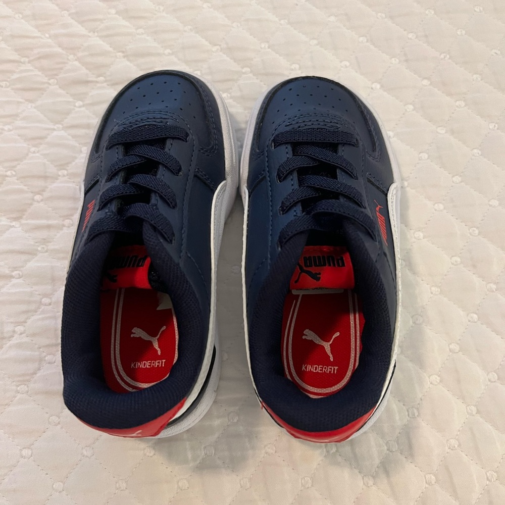 Toddler puma leather shoes, no tie